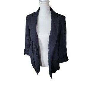 Simply Vera Wang Black Blazer‎ Shoulder Pads Womens Small Business